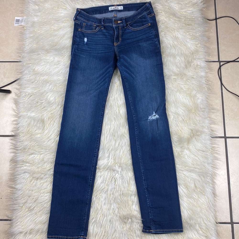 Hollister Dark Wash Distressed Jeans 3r